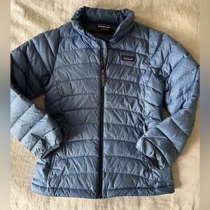 Patagonia Girls Down Sweater Jacket Blue size L (12)